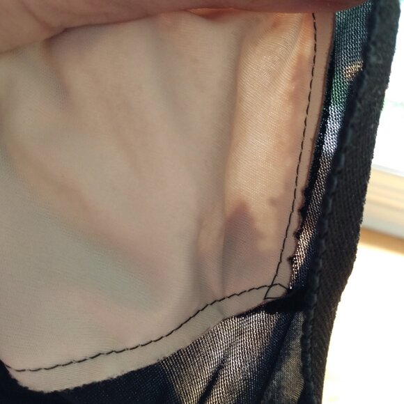 Vintage YSL Swimsuit Sz 14 Yves Saint Laurent Black Ruched 1 Piece Bathing Suit - Picture 13 of 16